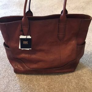 Frye Leather Tote with zip top